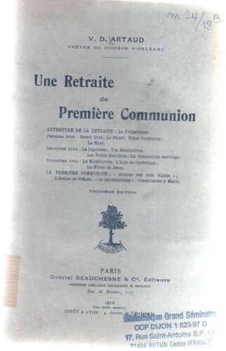 Une Retraite De Première Communion