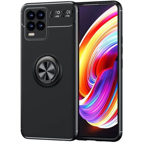 Pack Coque Magnétique Aimantée Housse Protection Oppo Realme 8 4g / Realme 8 Pro Avec Support Stand Voiture Magnétique À Grille D'aération Universel Sans Fil - Accessoires Pochette