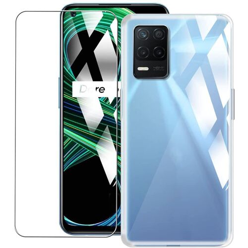 Protection Intégrale 360 Degres Oppo Realme 8 4g / Realme 8 Pro : Coque Gel De Protection En Tpu Invisible Arrière Transparente Et Protection Écran Classique - Accessoires Pochette Case