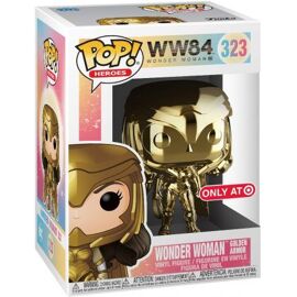Figurine Funko Pop - Wonder Woman 1984 - Ww84 N°323 - Wonder Woman Armure En Or - Chromé Or (47372)