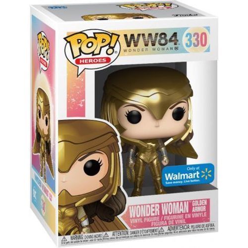 Figurine Funko Pop - Wonder Woman 1984 - Ww84 N°330 - Wonder Woman Armure En Or - Métallique (46661)