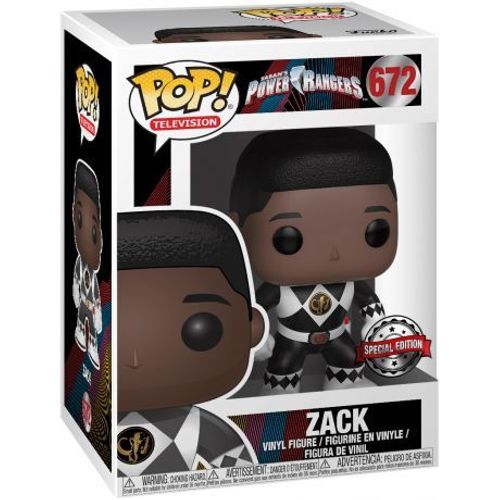 Figurine Power Rangers - Black Ranger Zack Pop 10cm