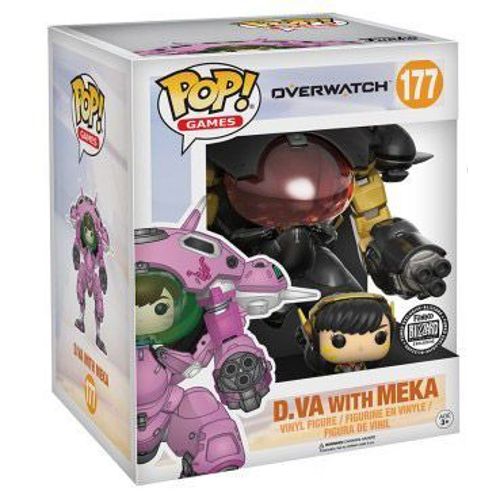 Figurine Funko Pop - Overwatch N°177 - Dva - Fibre De Carbon - 15 Cm (14066)