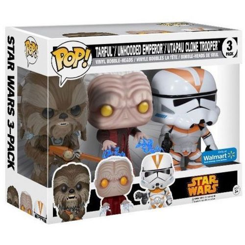 Figurine Pop - Star Wars Classique - Pack Chewbacca Emperor Clone Trooper - Funko Pop