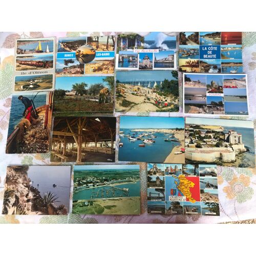 La Charente Maritime, 34 Cartes Postales, La Rochelle, Royan, St Georges De Didonne, Meschers Sur Gironde, Palmyre St Laurent De La Prée Les Charmilles, Fouras, Oléron, Boyardville, Talmont, Ronce, Ré