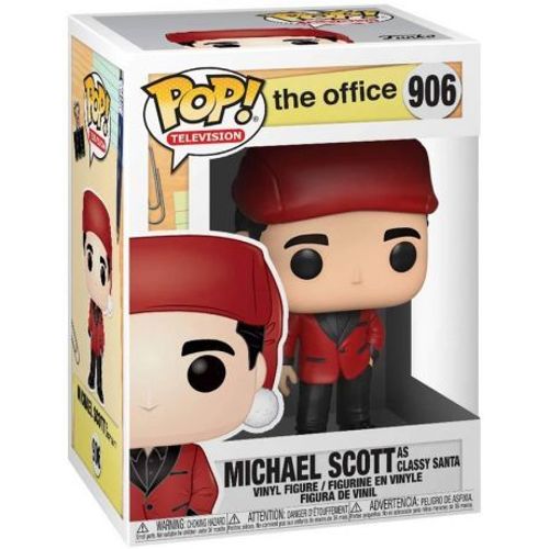 The Office Figurine Pop! Tv Vinyl Michael As Santa Bond 9 Cm