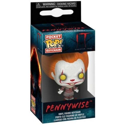 « Il » Est Revenu 2 - Porte-Clés Pocket Pop! Pennywise 4 Cm