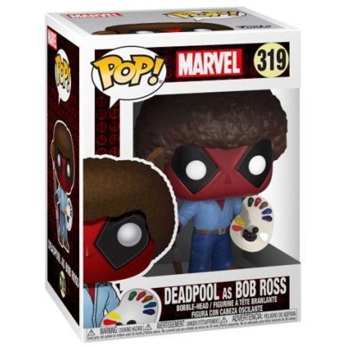 Figurine Pop - Marvel Deadpool - Deadpool Parody Bob Ross - Funko Pop