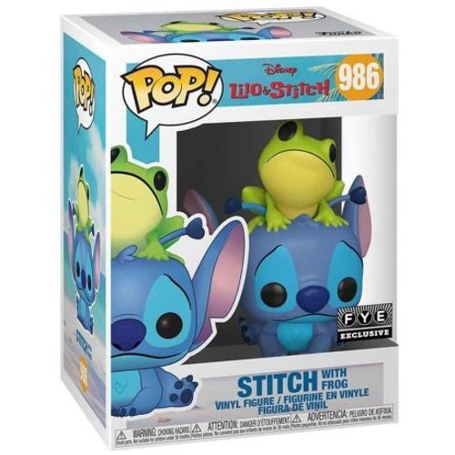 Figurine Funko Pop - Lilo Et Stitch [Disney] N°986 - Stitch Avec Grenouille (51795)