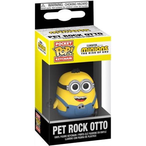 Porte-Clés Funko Pop - Les Minions 2 : Il Était Une Fois Gru - Pet Rock Otto - Porte-Clés (47795)