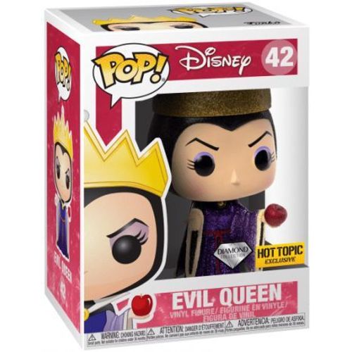 Figurine Funko Pop - La Méchante Reine (Diamond Glitter) -Blanche Neige Et Les Sept Nains (42) - Pop Disney - Exclusive - Fu29126