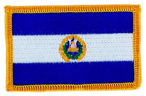 Patch Écusson Brodé Drapeau  El Salvador   Thermocollant Insigne Blason