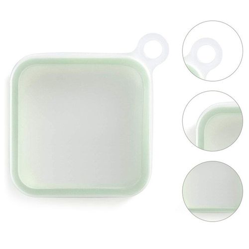 Boîte à Sandwich Portable en Silicone réutilisable, boîte à déjeuner, boîte à Toast avec couvercle souple souple, boîtes de rangement de cuisine, sac à collation étanche