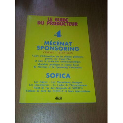 Mécénat, Sponsoring, Sofica