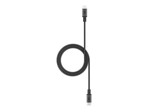 mophie - Câble USB - USB-C (M) pour USB-C (M) - 1.5 m - noir