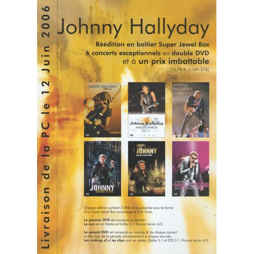 Johnny Hallyday Bon De Preco Plan Media Tres Belle Affichette Cartonnee