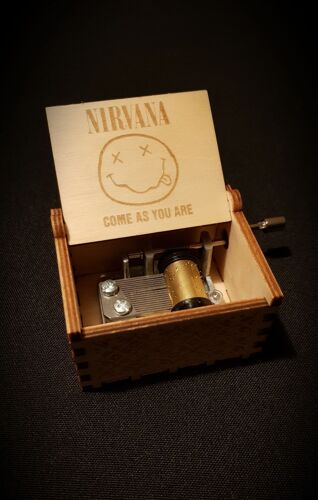 Boîte À Musique En Bois Nirvana - Come As You Are - Personnalisable
