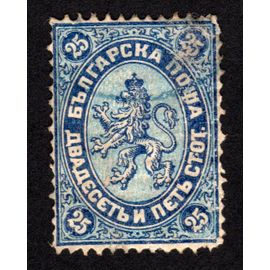 Lion Héraldique Armoiries, 25 Bleu, 1882