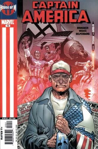 Captain America # 10 ( V.O. Marvel 2005 ) *** House Of M. Stand-Alone Par Brubaker & Lee Weeks ***