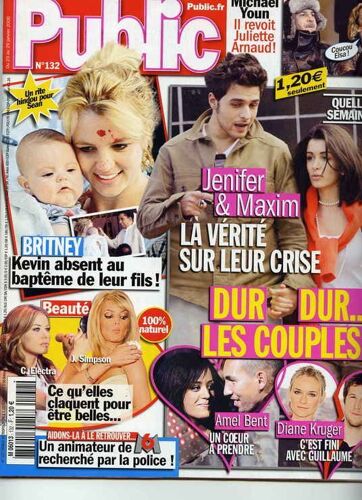 Public 00132 : Jenifer & Maxim/Britney Spears/Amel Bent/Diane Kruger & Guillaume Canet/Michaël Youn