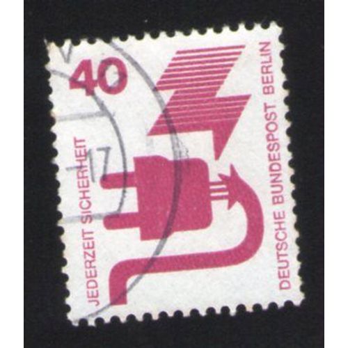 Allemagne Oblitération Ronde Used Stamp Jederzeit Sicherheit Sécurité Au Travail Électricité