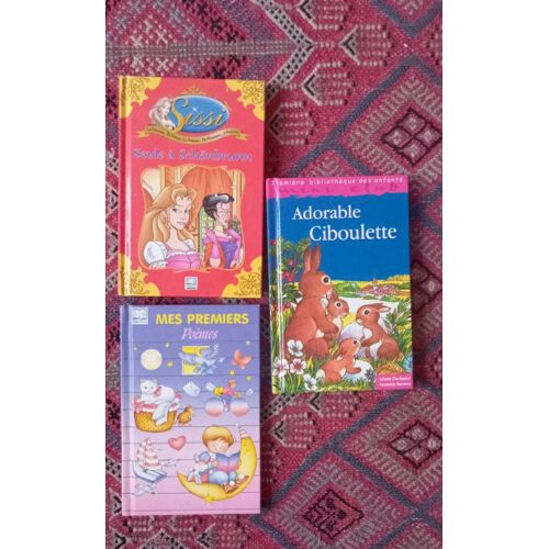 Lot De 3 Livres Jeunesse Éd. Hemma: Adorable Ciboulette De Juliette Oberlander+ Mes Premiers Poèmes + Sissi Seule À Schönbrunn