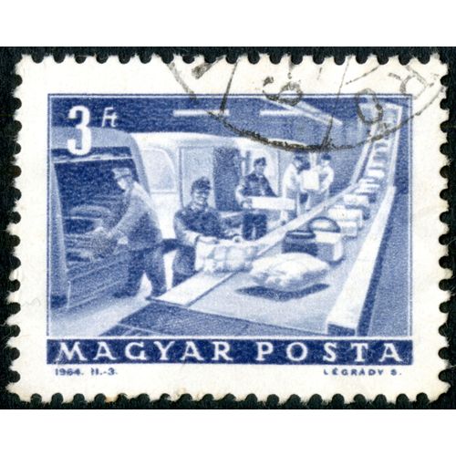 Timbre Oblitéré Magyar Posta, 3 Ft, 1964