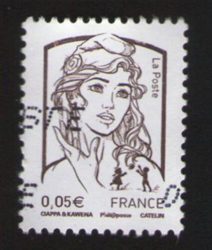 France 2013 Oblitéré Numérique Et Ou Alphabétique Marianne Ciappa Et Kawena 0,05 Euro Y&t 4764