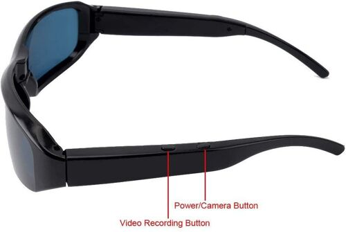 Lunettes Caméra Espion Full HD 1080p Enregistreur Vidéo 30FPS CMOS + SD 4Go YONIS