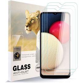 Protecteur D'ecran Pour Samsung Galaxy A02s [3 Pcs], Film De Verre Trempe Hd Anti-Empreintes Digitales De Durete 9h Sans Bulles Facile A Installer, Protecteur De Verre Pour Samsung Galaxy A02s