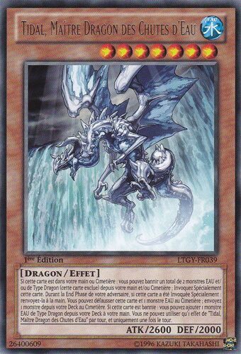 Tidal, Maître Dragon Des Chutes D'eau Ltgy-Fr039 Yu-Gi-Oh ! Le Seigneur De La Galaxie Tachyon