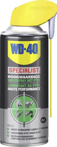 WD-40 49396/25NBA - Specialist Lubrifiant au PTFE 400ml Smart Straw x1