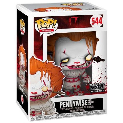 Funko Pop! It Pennywise With Wrought Iron #544 + Pop Protector