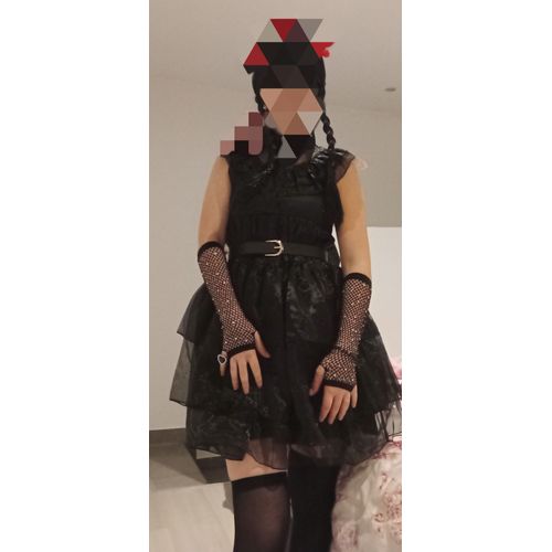 Robe Halloween Mercredi Addams