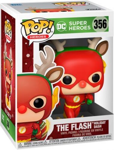 Figurine Funko Pop - Rudolph Flash - Dc Comics Holiday (355) - Pop Heroes - Fu50654