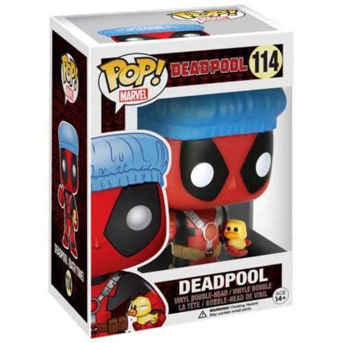 Figurine Marvel - Deadpool Shower Cap And Ducky Exclu Pop 10cm