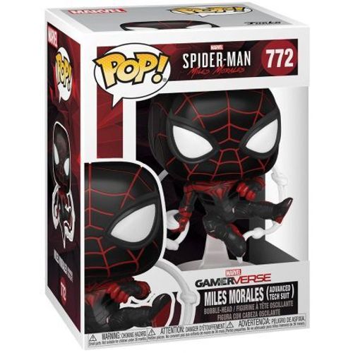 Figurine Funko Pop - Marvel's Spider-Man: Miles Morales N°772 - Morales Miles Advanced Tech Suit (54693)
