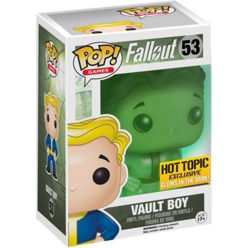 Figurine Fallout - Vault Boy Exclu Glow In The Dark Pop 10cm