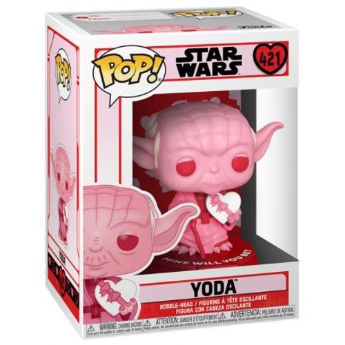 Figurine Funko Pop - Star Wars : Saint-Valentin N°421 - Yoda - Saint-Valentin (52870)