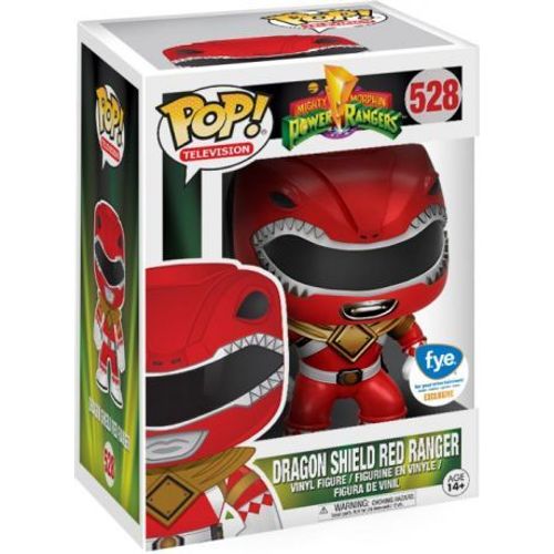 Figurine Power Ranger - Red Ranger Dragon Shield Exclu Pop 10cm