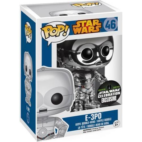 Figurine Pop - Star Wars Classique - E-3po Celebration Chrome Édition - Funko Pop