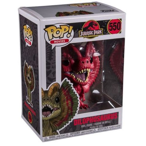 Funko Pop Movies Jurassic Park - Red Dilophosaurus Collectible Figure Multicolor