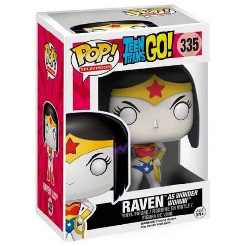 Figurine Pop - Teen Titans - Raven En Wonder Woman - Funko Pop