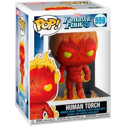 Figurine Fantastic Four - Human Torch Pop 10cm