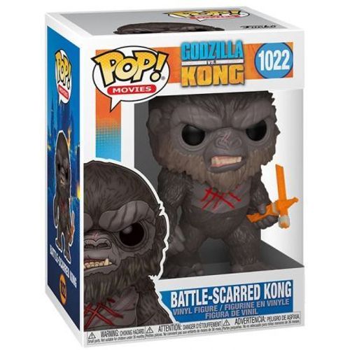 Figurine Funko Pop - Godzilla Vs Kong N°1022 - Kong Marqué Par La Bataille (50954)