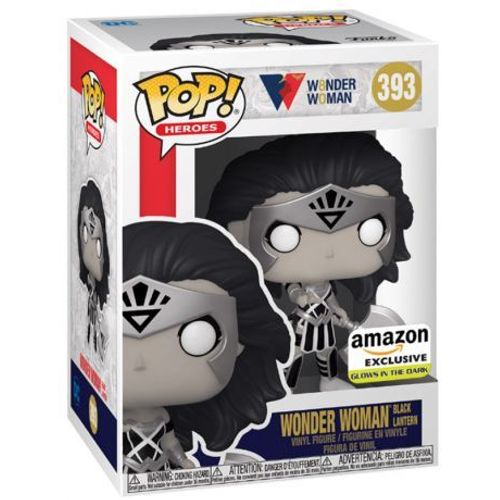 Figurine Funko Pop - Wonder Woman 80 Ans N°393 - Wonder Woman Black Lantern - Glow In The Dark (56967)