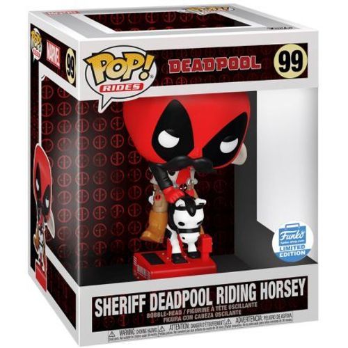 Figurine Funko Pop - Deadpool [Marvel] N°99 - Sheriff Deadpool Riding Horsey (51292)