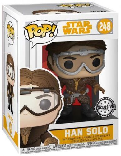 Funko Pop A Star Wars Story Han Solo With Goggles 248 + Pop Protector