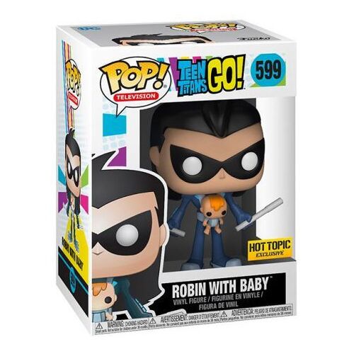 Funko Pop Television Teen Titans Go Robin With Baby 599