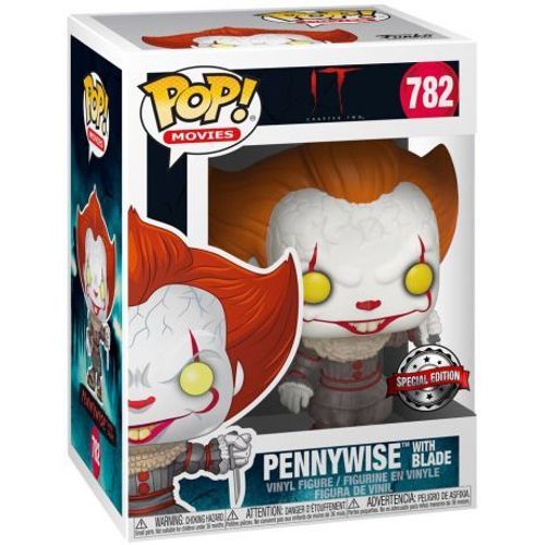 « Il » Est Revenu 2 Pop! Movies Vinyl Figurine Pennywise W/ Blade 9 Cm